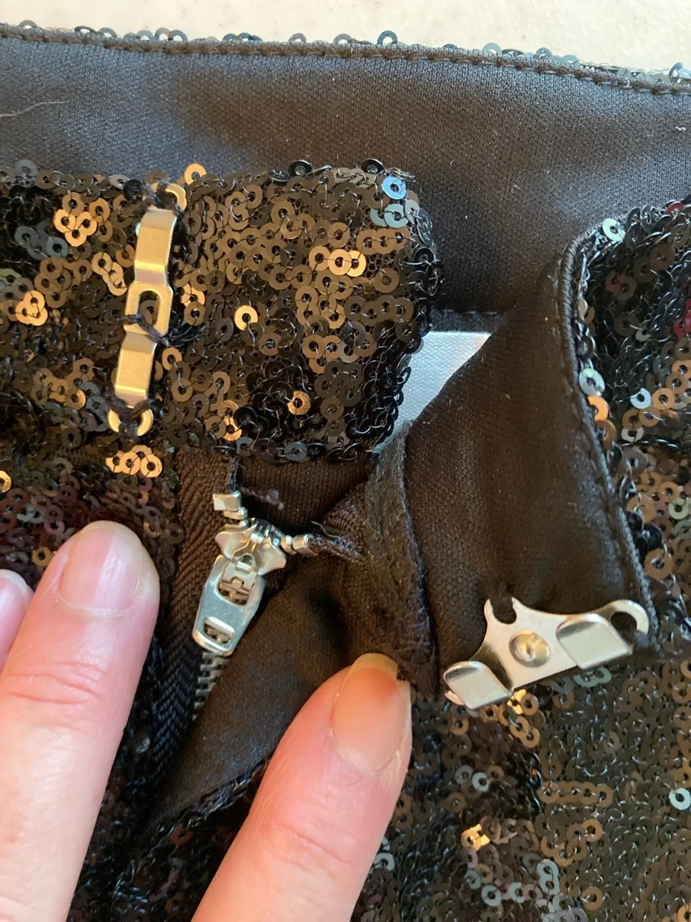MADDEN NYC Black Sequin Mini Skirt - Picture 8 of 8